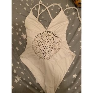 FRANKIES BIKINIS One Piece with Crochet